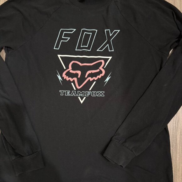 Fox Racing Women's Black and Navy Shirt - Picture 2 of 3